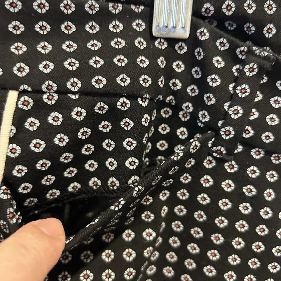 Old Navy The Diva Ankle Pants Women 14 Slim Skinny Stretch Black Maroon White - Picture 5 of 8